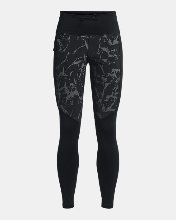 Women's UA OutRun The Cold Tights, Black, pdpMainDesktop image number 6